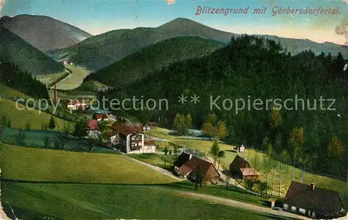 AK / Ansichtskarte Blitzengrund Dorf im Goerbersdorfertal