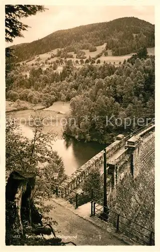 AK / Ansichtskarte Woelfelsgrund Talsperre Sperrmauer Kat. Polen