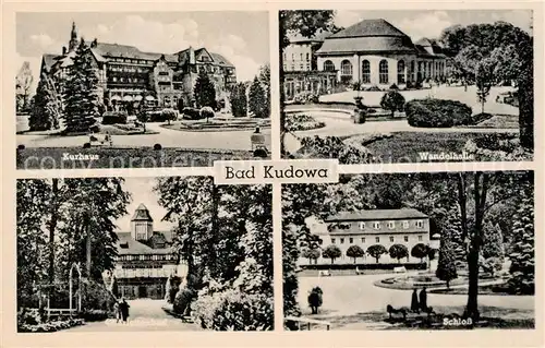AK / Ansichtskarte Bad Kudowa Niederschlesien Kurhaus Wandelhalle Schloss Charlottenbad Kat. 