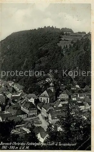 AK / Ansichtskarte Berneck Fichtelgebirge Ansicht vom Berg aus Kat. Bad Berneck