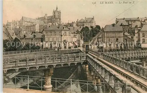 AK / Ansichtskarte Le Mans Sarthe Pont en X Kat. Le Mans