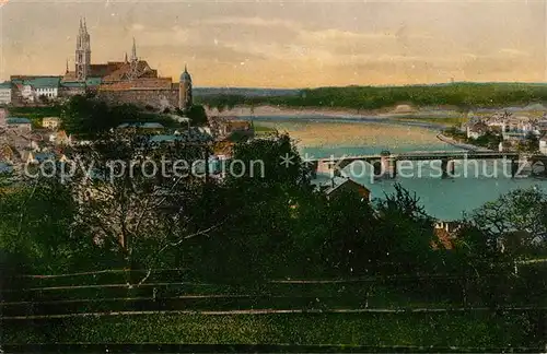 AK / Ansichtskarte Meissen Elbe Sachsen Panorama Blick vom Martinsberg Elbbruecke Albrechtsburg mit Dom Kat. Meissen