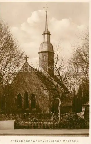 AK / Ansichtskarte Meissen Elbe Sachsen Kriegergedaechtniskirche Kirche zu St Nicolai Kat. Meissen