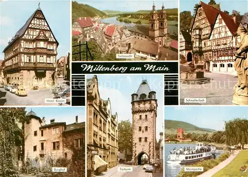 AK / Ansichtskarte Miltenberg Main Hotel Riesen Schnatterloch Burghof Torturm  Kat. Miltenberg