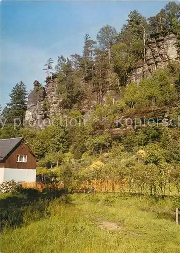 AK / Ansichtskarte Bielatal Felsenlandschaft Schweizermuehle  Kat. Pirna