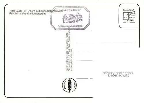 AK / Ansichtskarte Glottertal Rehabilitations Klinik Glotterbad  Kat. Glottertal Schwarzwald
