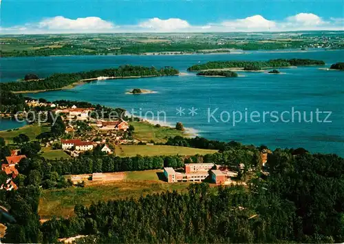 AK / Ansichtskarte Koppelsberg Jugendheim Landvolk Hochschule Jugendherberge Ploen Fliegeraufnahme Kat. Ploen