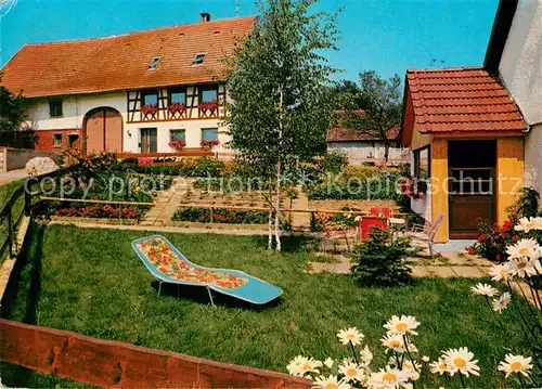 AK / Ansichtskarte Unterschwarzach Bad Wurzach Ferienwohnung und Gartenhaus Konrad Haerle  Kat. Bad Wurzach