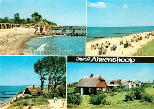 AK / Ansichtskarte Ahrenshoop Ostseebad Strand Ferienhaeuser Strandkoerbe Kat. Ahrenshoop