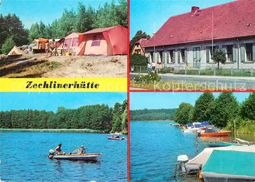 AK / Ansichtskarte Zechlinerhuette Campingplatz Wegener Gedenkstaette Tietzowsee  Kat. Rheinsberg