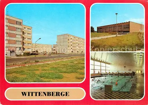 AK / Ansichtskarte Wittenberge Prignitz Perleberger Strasse Schwimmhalle Kat. Wittenberge