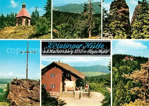 AK / Ansichtskarte Koetztinger Huette Kapelle Gipfelkreuz Berghof