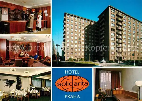 AK / Ansichtskarte Praha Prahy Prague Hotel Solidarita Kat. Praha