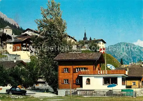 AK / Ansichtskarte Spluegen GR Cafe Schwarz Kat. Spluegen