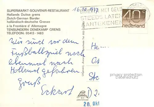 AK / Ansichtskarte Denekamp Supermarkt Souvenir Restaurant Kat. Dinkelland