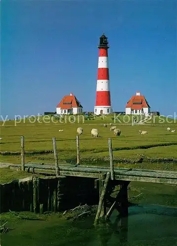 AK / Ansichtskarte Eiderstedt Westerhever Leuchtturm Kat. Toenning