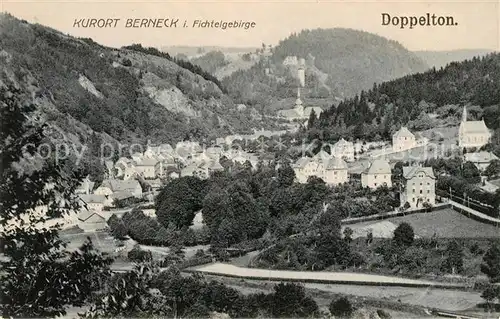 AK / Ansichtskarte Bad Berneck Panorama Doppelton Kat. Bad Berneck Fichtelgebirge