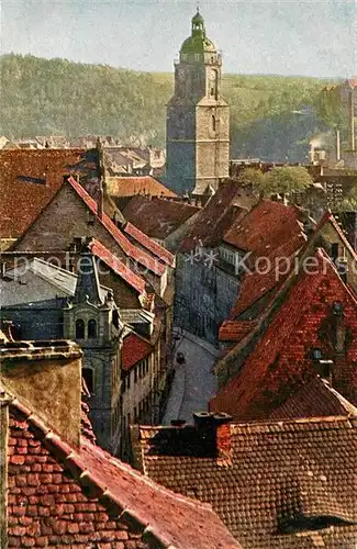 AK / Ansichtskarte Meissen Elbe Sachsen Altstadt Kirche Blick vom Schlossberg Kat. Meissen