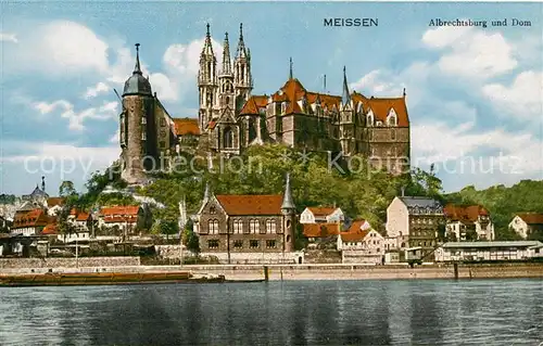 AK / Ansichtskarte Meissen Elbe Sachsen Albrechtsburg und Dom Kat. Meissen