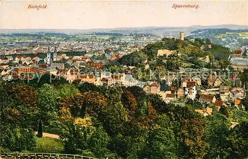 AK / Ansichtskarte Bielefeld Stadtpanorama mit Sparrenburg Kat. Bielefeld