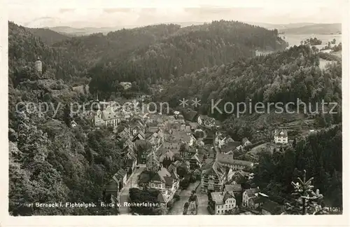 AK / Ansichtskarte Berneck Fichtelgebirge Panorama Blick vom Rotherfelsen Kat. Bad Berneck