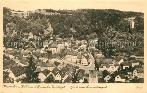 AK / Ansichtskarte Bad Berneck Panorama Blick vom Sonnentempel Kat. Bad Berneck Fichtelgebirge