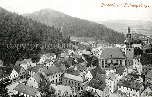AK / Ansichtskarte Berneck Fichtelgebirge Stadtpanorama mit Kirche Kat. Bad Berneck