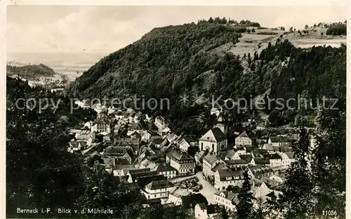 AK / Ansichtskarte Berneck Fichtelgebirge Blick von der Muehlleite Labi Karte Kat. Bad Berneck