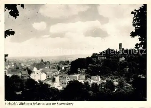AK / Ansichtskarte Bielefeld Blick vom Johannisturm zur Sparrenburg Kat. Bielefeld