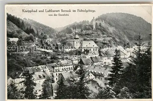 AK / Ansichtskarte Bad Berneck Ortsansicht mit Kirche Schlossberg von der Eisenleite gesehen Kat. Bad Berneck Fichtelgebirge