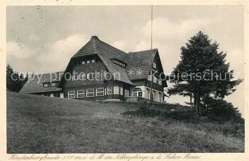 AK / Ansichtskarte Hindenburgbaude im Adlergebirge  Kat. 