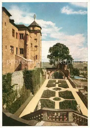 AK / Ansichtskarte Wuerzburg Festung Marienburg mit Fuerstengarten Kat. Wuerzburg