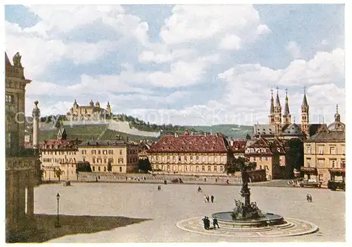 AK / Ansichtskarte Wuerzburg Residenz Platz Kat. Wuerzburg