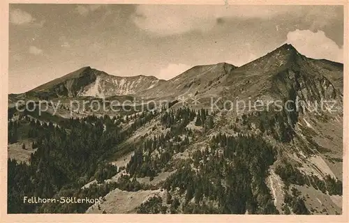 AK / Ansichtskarte Fellhorn Soellerkopf Kat. Oberstdorf