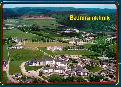 AK / Ansichtskarte Bad Berleburg Fliegeraufnahme Baumrainklinik Kat. Bad Berleburg