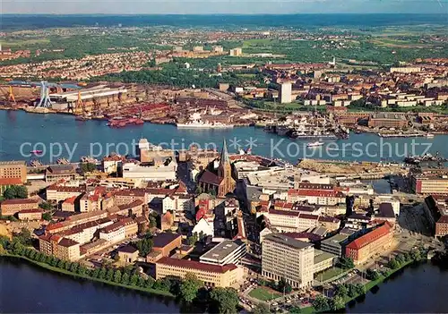 AK / Ansichtskarte Kiel Fliegeraufnahme Werften Ostufer Kat. Kiel