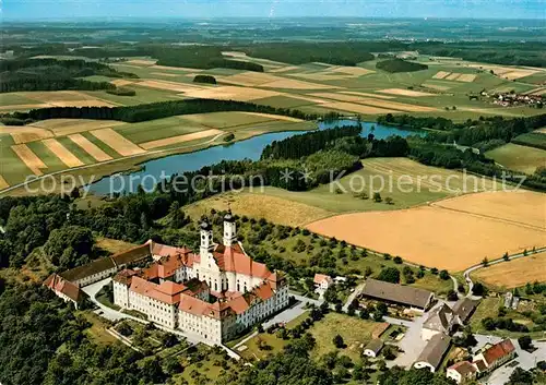 AK / Ansichtskarte Neu Ulm Fliegeraufnahme Kloster Roggenburg Kat. Neu Ulm
