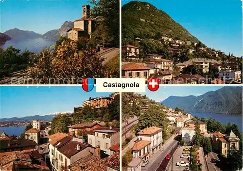 AK / Ansichtskarte Castagnola Cassarate Panorama Kirche Kat. Castagnola