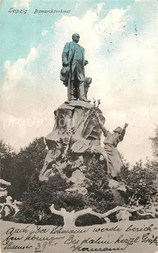 AK / Ansichtskarte Leipzig Bismarckdenkmal Statue Kat. Leipzig
