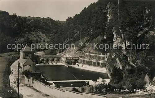 AK / Ansichtskarte Pottenstein Oberfranken Freibad Bromsilber Kat. Pottenstein