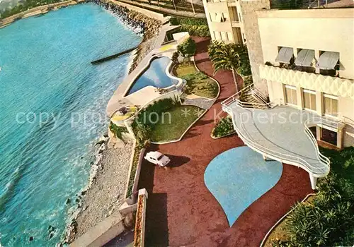 AK / Ansichtskarte Sanremo Fliegeraufnahme Sporting Restaurant Hotel Kat. 