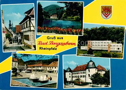 AK / Ansichtskarte Bad Bergzabern Pfarrgasse Jugendherberge Schwanenweihe Schloss Ludwigsplatz Kat. Bad Bergzabern