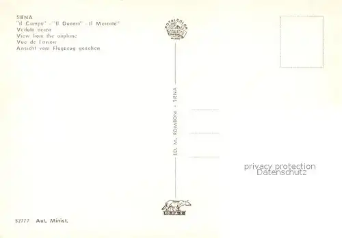 AK / Ansichtskarte Siena Fliegeraufnahme  Kat. Siena