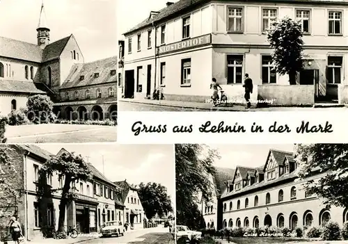 AK / Ansichtskarte Lehnin HO Gastsstaette Klosterhof Kloster Luise Henriette Stift Kat. Kloster Lehnin