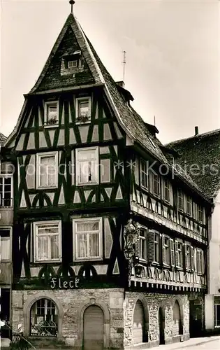 AK / Ansichtskarte Bensheim Bergstrasse Fachwerkhaus Fleck am Markt Kat. Bensheim