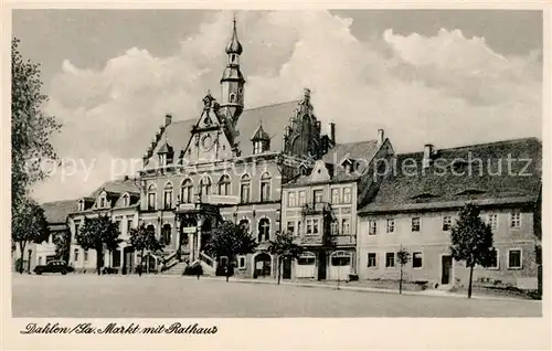 AK / Ansichtskarte Dahlen Stendal Markt mit Rathaus Kat. Dahlen Stendal