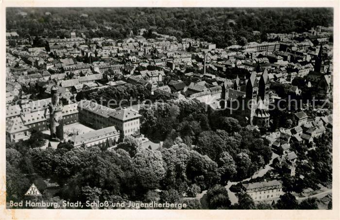 Ak Ansichtskarte Bad Homburg Schloss Und Jugendherberge Haus Saalburg Fliegeraufnahme Kat Bad Homburg V D Hoehe Nr Kc94981 Oldthing Ansicht