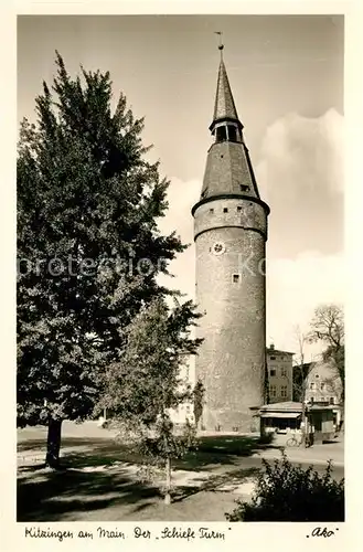 AK / Ansichtskarte Kitzingen Main Schiefer Turm Kat. Kitzingen