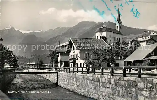 AK / Ansichtskarte Kaprun mit Kirche und Kitzsteinhorn Kat. Kaprun