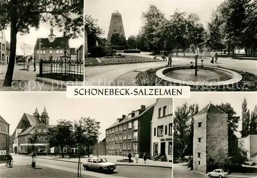 AK / Ansichtskarte Schoenebeck Salzelmen Kreismuseum Kurpark Pfaennerstrasse Pfaennerturm Kat. Schoenebeck